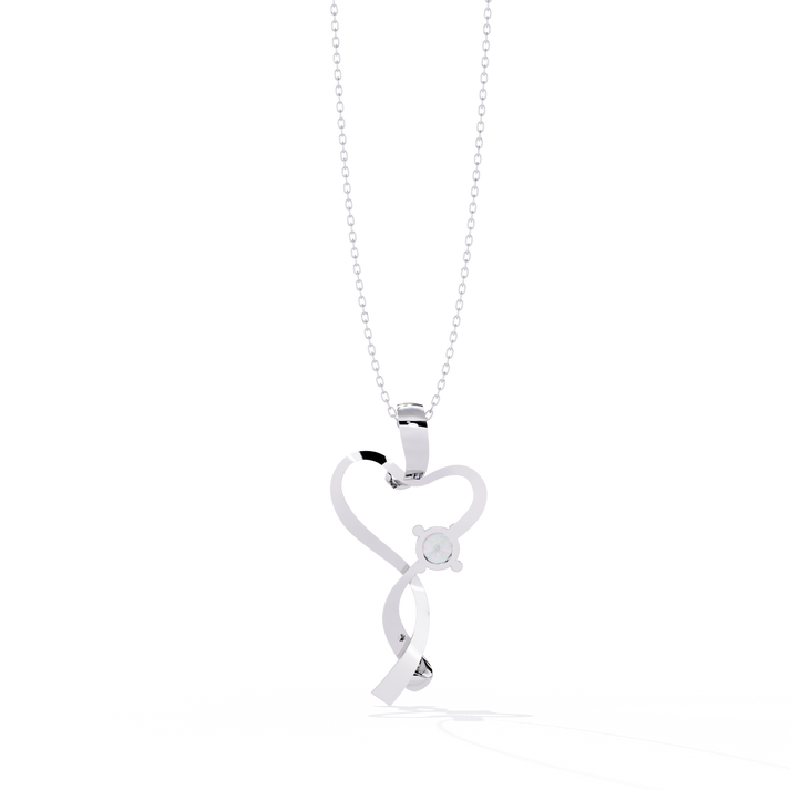 lab grown diamond | moissanite Jewellery Mecole Heart Lab Grown Diamond OR Moissanite Pendant by Rabbito Jewels