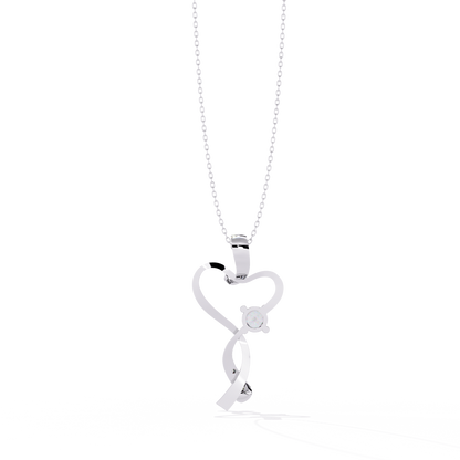 lab grown diamond | moissanite Jewellery Mecole Heart Lab Grown Diamond OR Moissanite Pendant by Rabbito Jewels