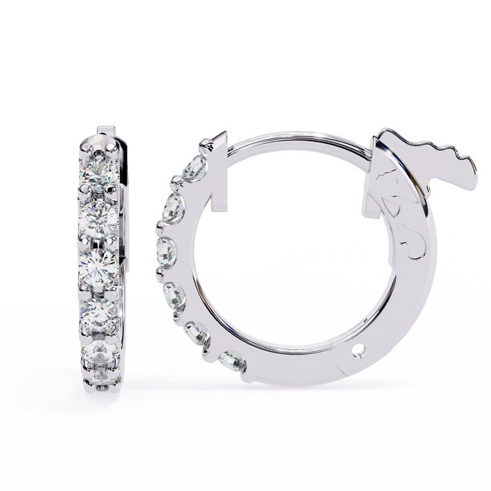 lab grown diamond | moissanite Jewellery Gilded Age Lab Grown Diamond OR Moissanite Earrings White Gold 18K by Rabbito Jewels