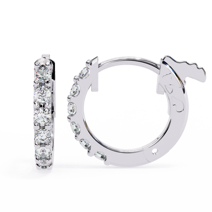 lab grown diamond | moissanite Jewellery Gilded Age Lab Grown Diamond OR Moissanite Earrings White Gold 14K by Rabbito Jewels
