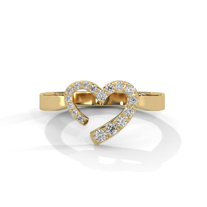lab grown diamond | moissanite Jewellery Kolton Lab Grown Diamond OR Moissanite Ring Yellow Gold 14K by Rabbito Jewels
