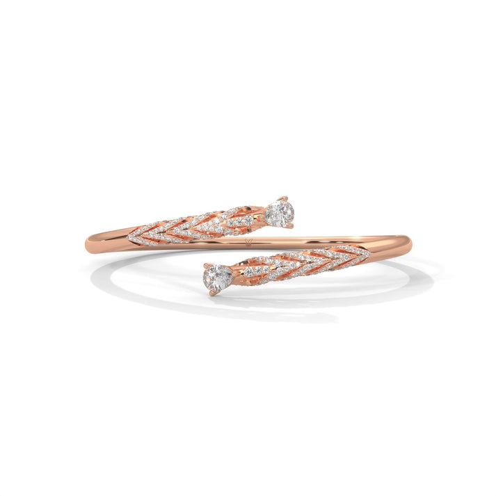 lab grown diamond | moissanite Jewellery Diva Lab Grown Diamond OR Moissanite Bracelet Rose Gold 18K by Rabbito Jewels