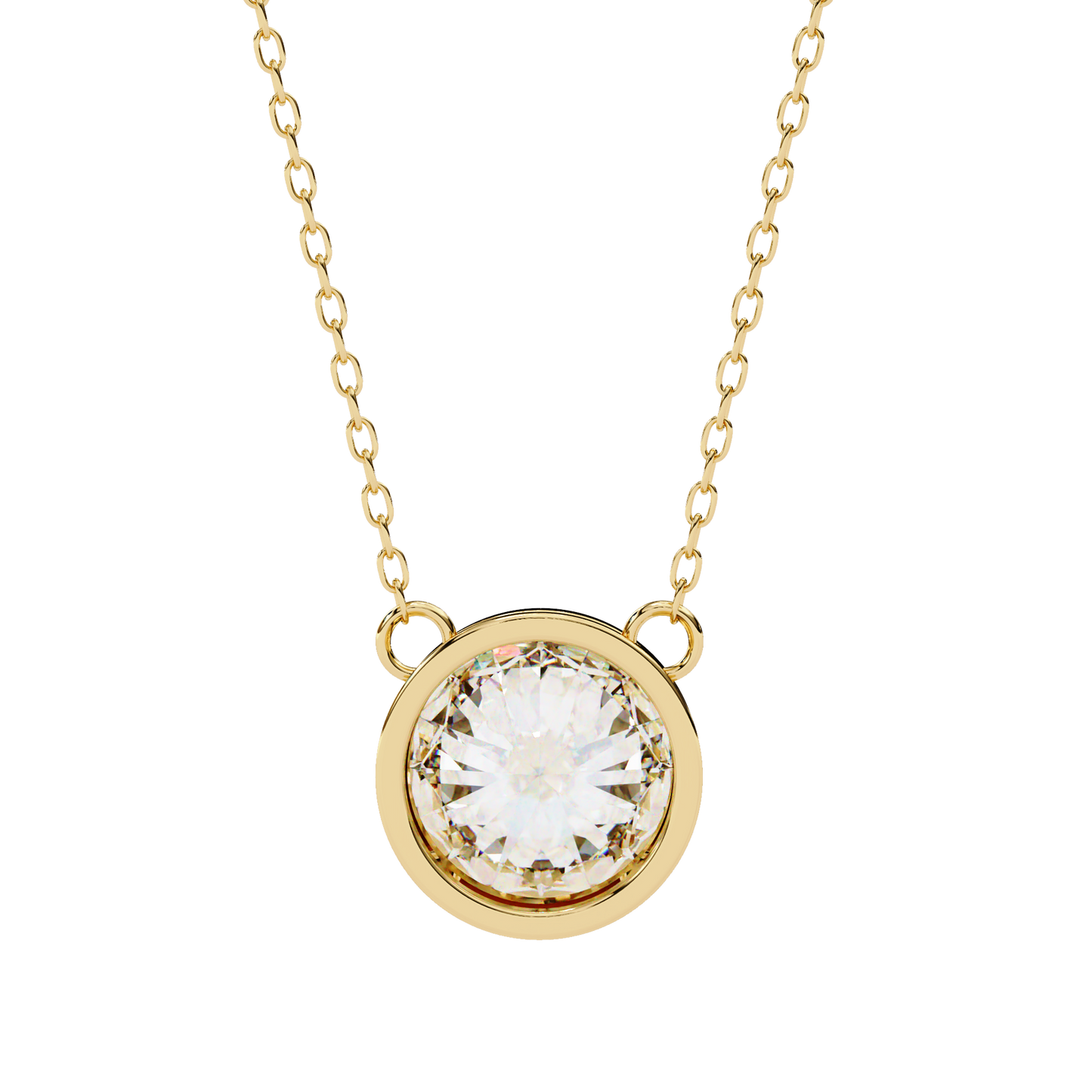 lab grown diamond | moissanite Jewellery Cosmic Lab Grown Diamond OR Moissanite Pendants Yellow Gold 14K by Rabbito Jewels