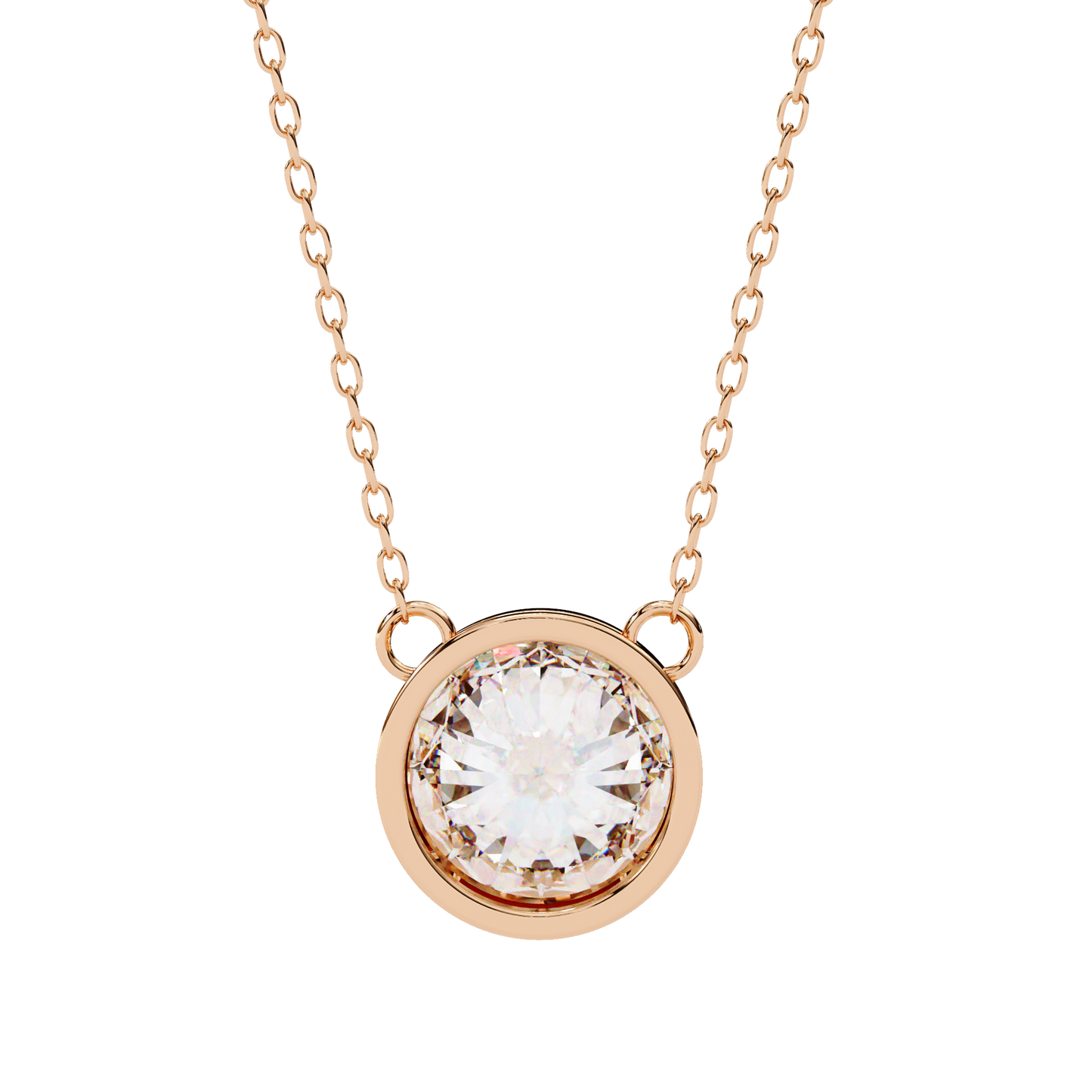 lab grown diamond | moissanite Jewellery Cosmic Lab Grown Diamond OR Moissanite Pendants Rose Gold 18K by Rabbito Jewels
