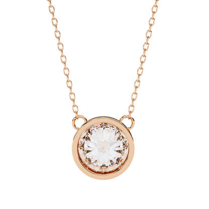 lab grown diamond | moissanite Jewellery Cosmic Lab Grown Diamond OR Moissanite Pendants Rose Gold 18K by Rabbito Jewels