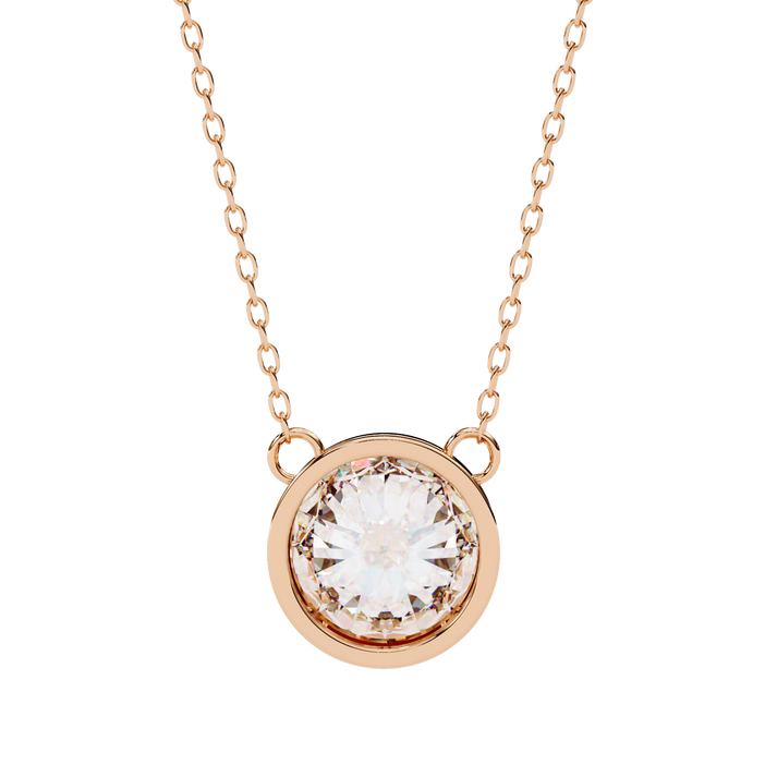 lab grown diamond | moissanite Jewellery Cosmic Lab Grown Diamond OR Moissanite Pendants Rose Gold 18K by Rabbito Jewels