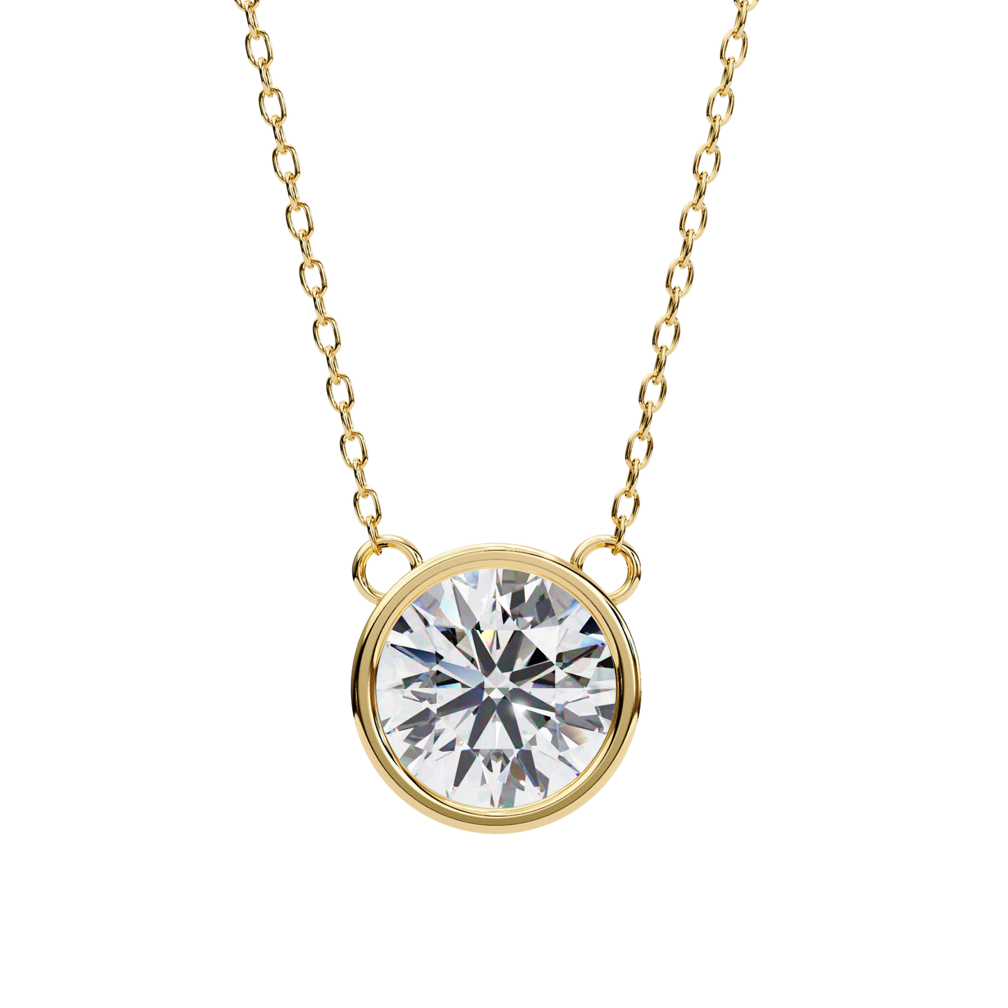 lab grown diamond | moissanite Jewellery Cosmic Lab Grown Diamond OR Moissanite Pendants Yellow Gold 18K by Rabbito Jewels