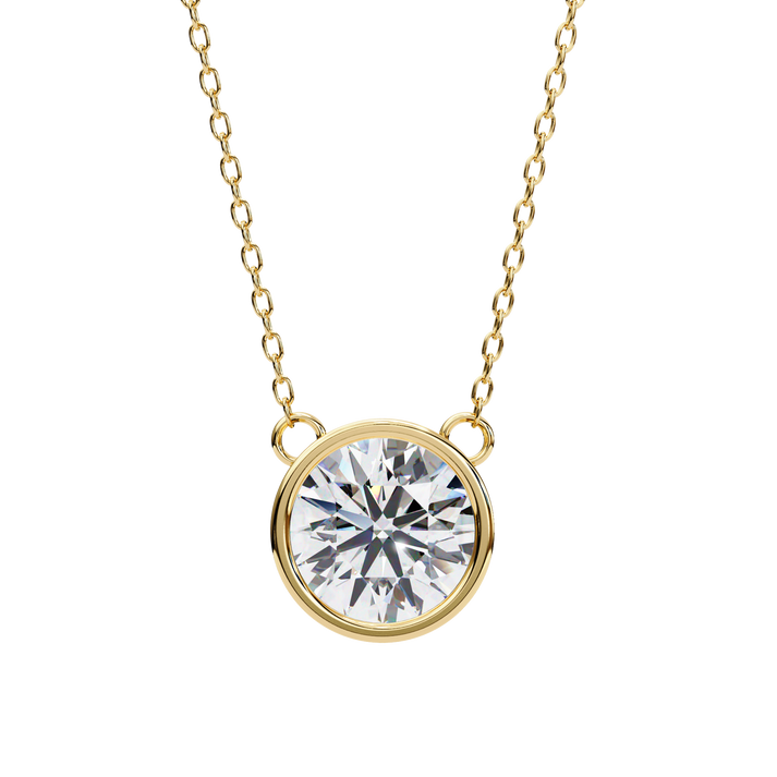 lab grown diamond | moissanite Jewellery Cosmic Lab Grown Diamond OR Moissanite Pendants Yellow Gold 18K by Rabbito Jewels