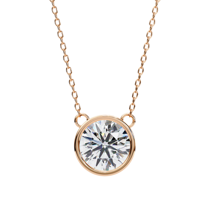 lab grown diamond | moissanite Jewellery Cosmic Lab Grown Diamond OR Moissanite Pendants Rose Gold 14K by Rabbito Jewels
