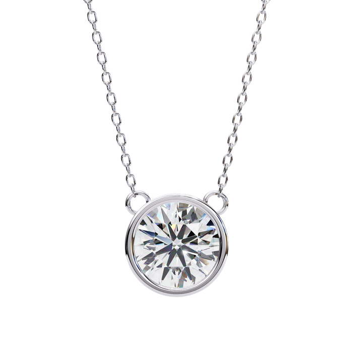 lab grown diamond | moissanite Jewellery Cosmic Lab Grown Diamond OR Moissanite Pendants White Gold 18K by Rabbito Jewels