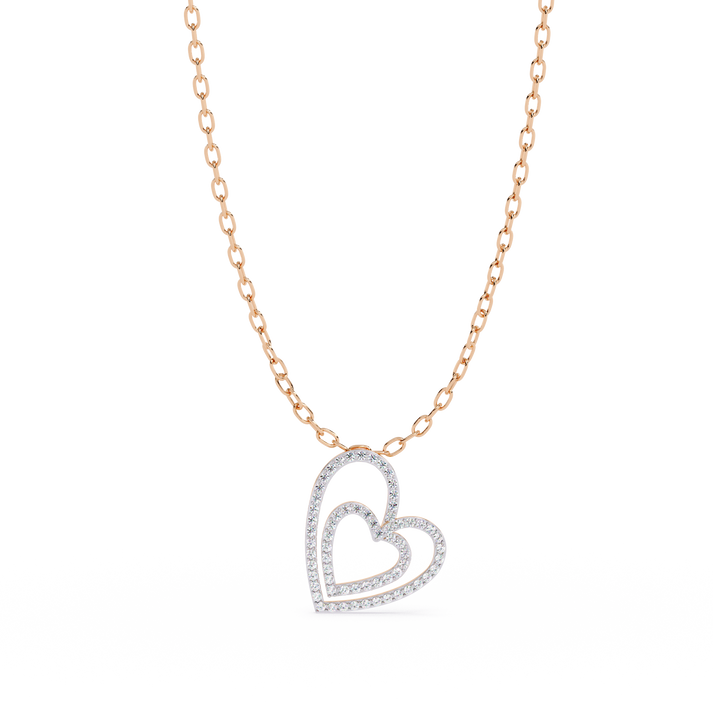 lab grown diamond | moissanite Jewellery B Love Lab Grown Diamond OR Moissanite Pendant Rose Gold 18K by Rabbito Jewels