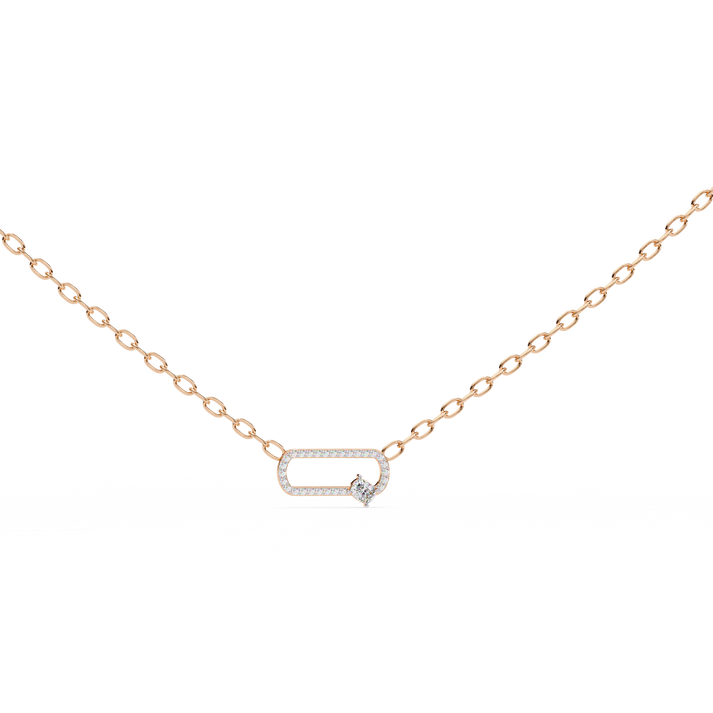 lab grown diamond | moissanite Jewellery Cia Prism Lab Grown Diamond OR Moissanite Pendant Rose Gold 14K by Rabbito Jewels
