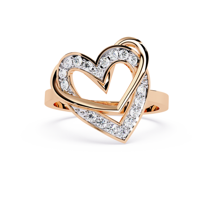 lab grown diamond | moissanite Jewellery Eliya Round Lab Grown Diamond OR Moissanite Ring Rose Gold 18K by Rabbito Jewels