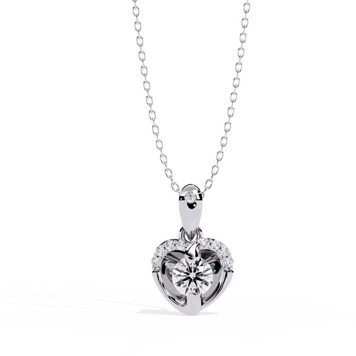 lab grown diamond | moissanite Jewellery Gasica Lab Grown Diamond OR Moissanite Pendant Silver by Rabbito Jewels