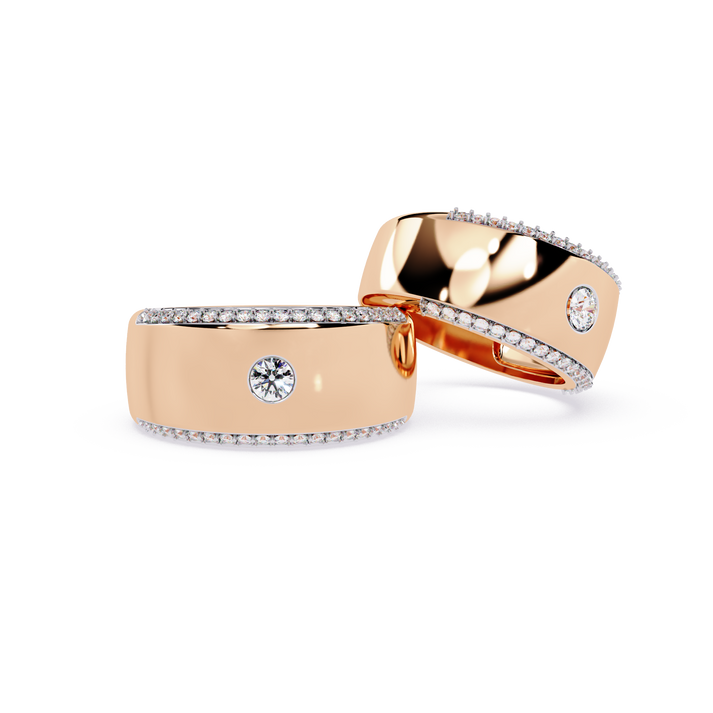 lab grown diamond | moissanite Jewellery Kolibri Lab Grown Diamond OR Moissanite Ring Rose Gold 18K by Rabbito Jewels