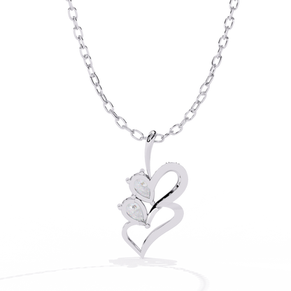 lab grown diamond | moissanite Jewellery Prince Leaf Lab Grown Diamond OR Moissanite Pendant by Rabbito Jewels