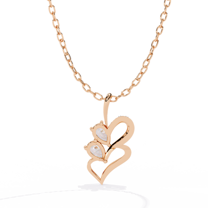 lab grown diamond | moissanite Jewellery Prince Leaf Lab Grown Diamond OR Moissanite Pendant by Rabbito Jewels