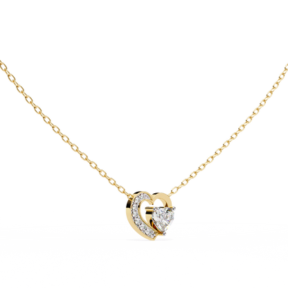 lab grown diamond | moissanite Jewellery Josephine Heart 0.76CT Lab Grown OR Moissanite Pendant by Rabbito Jewels