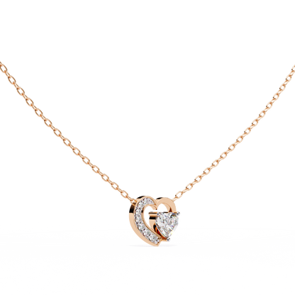 lab grown diamond | moissanite Jewellery Josephine Heart 0.76CT Lab Grown OR Moissanite Pendant by Rabbito Jewels