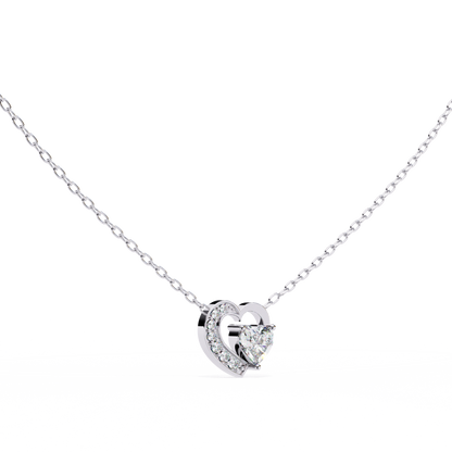 lab grown diamond | moissanite Jewellery Josephine Heart 0.76CT Lab Grown OR Moissanite Pendant by Rabbito Jewels
