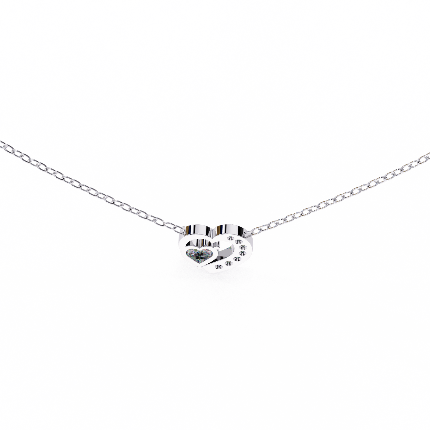 lab grown diamond | moissanite Jewellery Josephine Heart 0.76CT Lab Grown OR Moissanite Pendant by Rabbito Jewels
