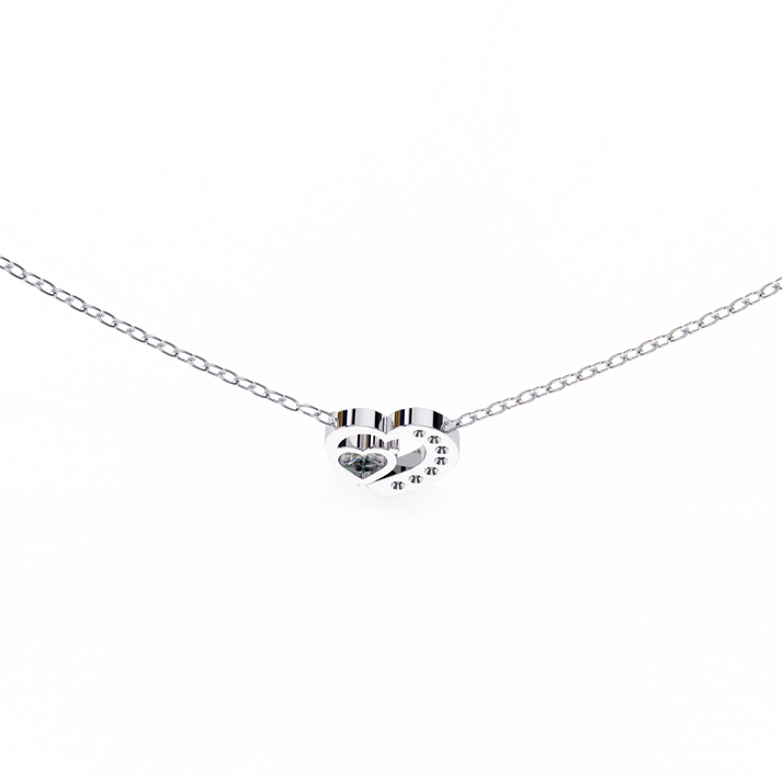 lab grown diamond | moissanite Jewellery Josephine Heart 0.76CT Lab Grown OR Moissanite Pendant by Rabbito Jewels