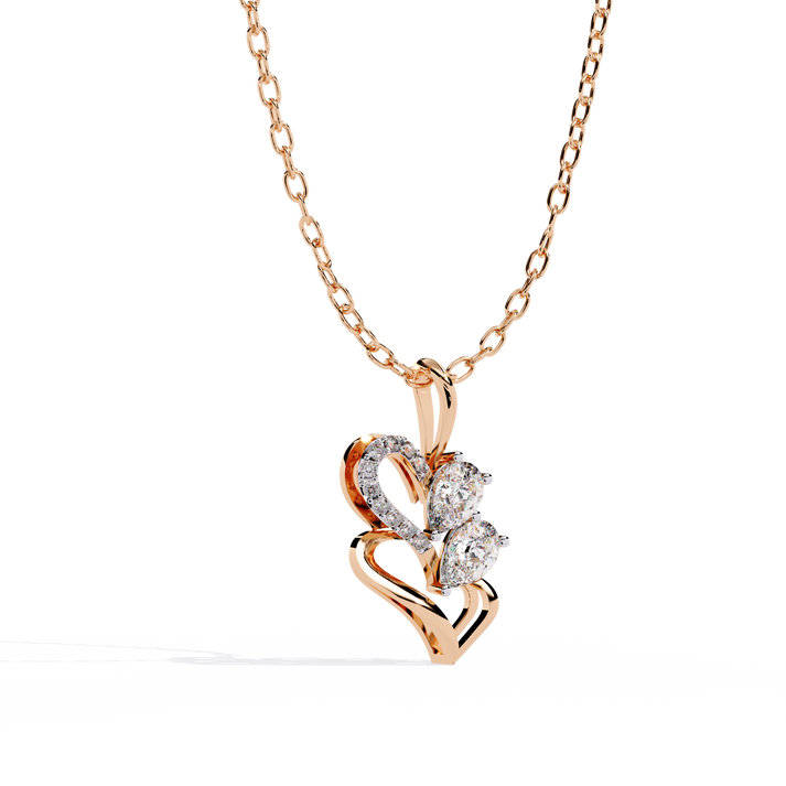 lab grown diamond | moissanite Jewellery Prince Leaf Lab Grown Diamond OR Moissanite Pendant by Rabbito Jewels