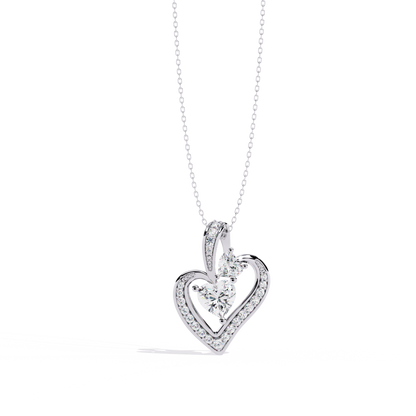 lab grown diamond | moissanite Jewellery Chimes Lab Grown Diamond OR Moissanite Pendant Silver by Rabbito Jewels