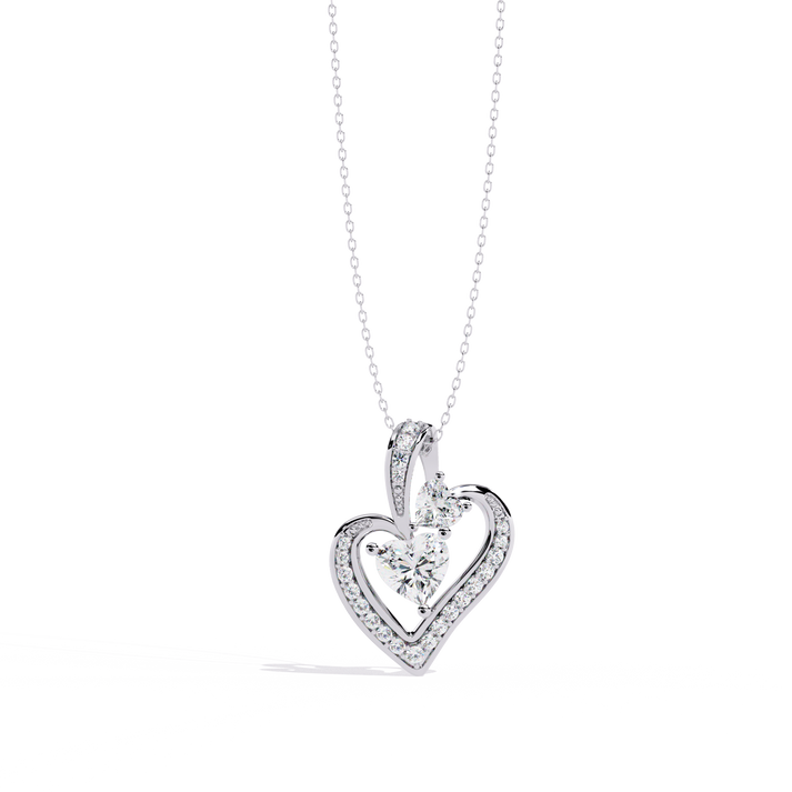 lab grown diamond | moissanite Jewellery Chimes Lab Grown Diamond OR Moissanite Pendant Silver by Rabbito Jewels