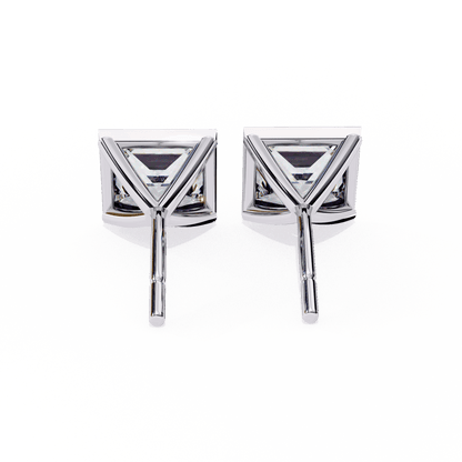 lab grown diamond | moissanite Jewellery Billionaires Cut Lab Grown Diamond OR Moissanite Stud Earrings by Rabbito Jewels