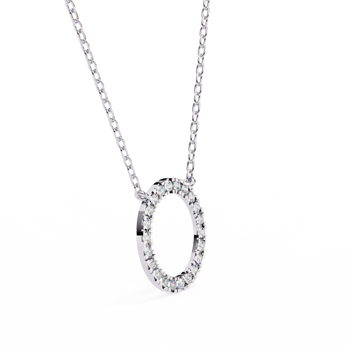 lab grown diamond | moissanite Jewellery Gigi Circle Lab Grown Diamond OR Moissanite Pendant by Rabbito Jewels
