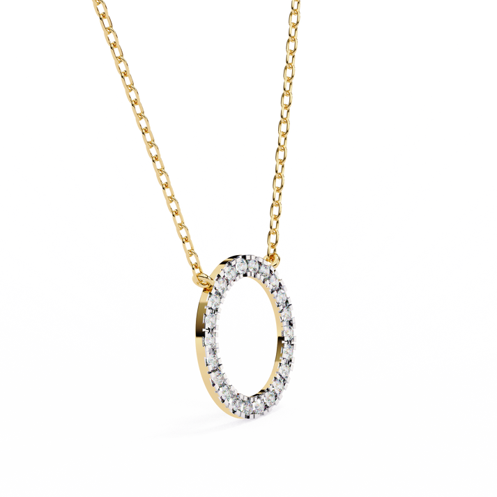 lab grown diamond | moissanite Jewellery Gigi Circle Lab Grown Diamond OR Moissanite Pendant by Rabbito Jewels