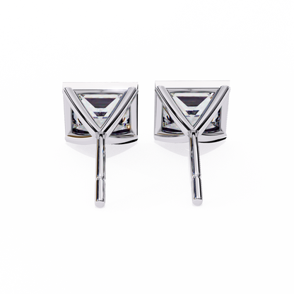 lab grown diamond | moissanite Jewellery Billionaires Cut Lab Grown Diamond OR Moissanite Stud Earrings by Rabbito Jewels
