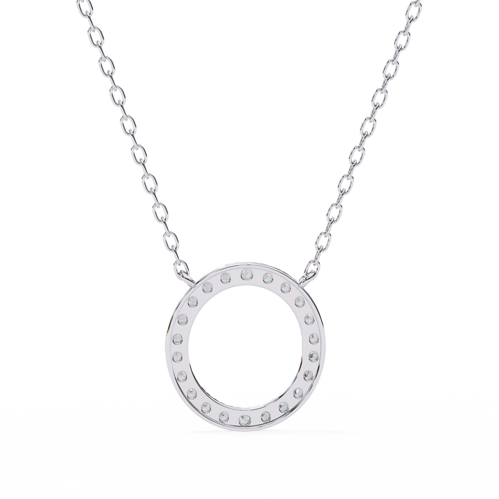 lab grown diamond | moissanite Jewellery Gigi Circle Lab Grown Diamond OR Moissanite Pendant by Rabbito Jewels