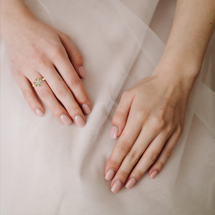 lab grown diamond | moissanite Jewellery Chic Cambodian Lab Grown Diamond OR Moissanite Ring by Rabbito Jewels