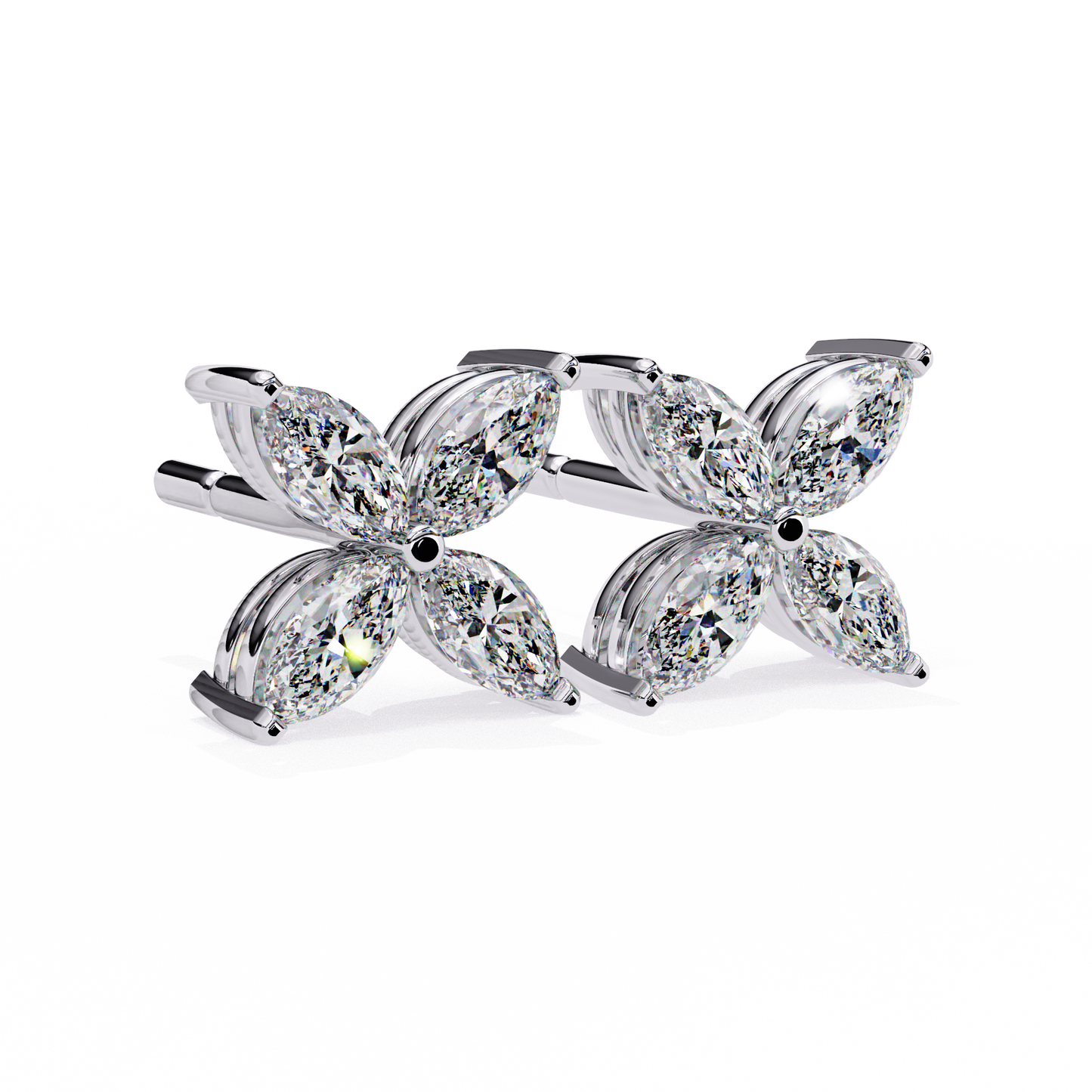 lab grown diamond | moissanite Jewellery Platinum Desire Lab Grown OR Moissanite Marquise Earrings by Rabbito Jewels