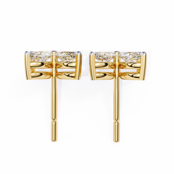 lab grown diamond | moissanite Jewellery Platinum Desire Lab Grown OR Moissanite Marquise Earrings by Rabbito Jewels