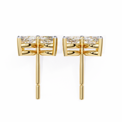 lab grown diamond | moissanite Jewellery Platinum Desire Lab Grown OR Moissanite Marquise Earrings by Rabbito Jewels