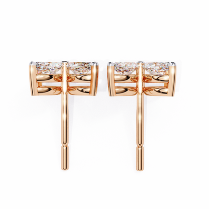 lab grown diamond | moissanite Jewellery Platinum Desire Lab Grown OR Moissanite Marquise Earrings by Rabbito Jewels