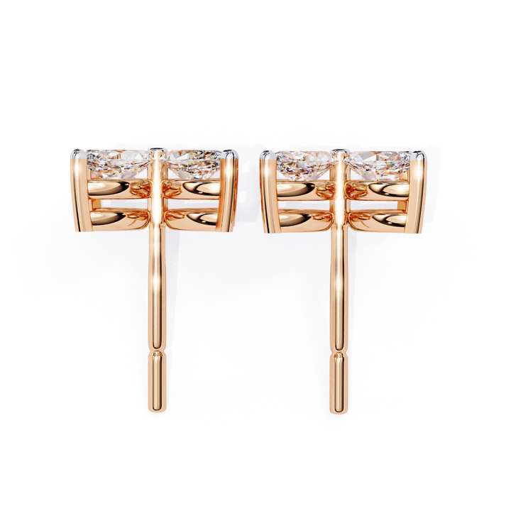 lab grown diamond | moissanite Jewellery Platinum Desire Lab Grown OR Moissanite Marquise Earrings by Rabbito Jewels