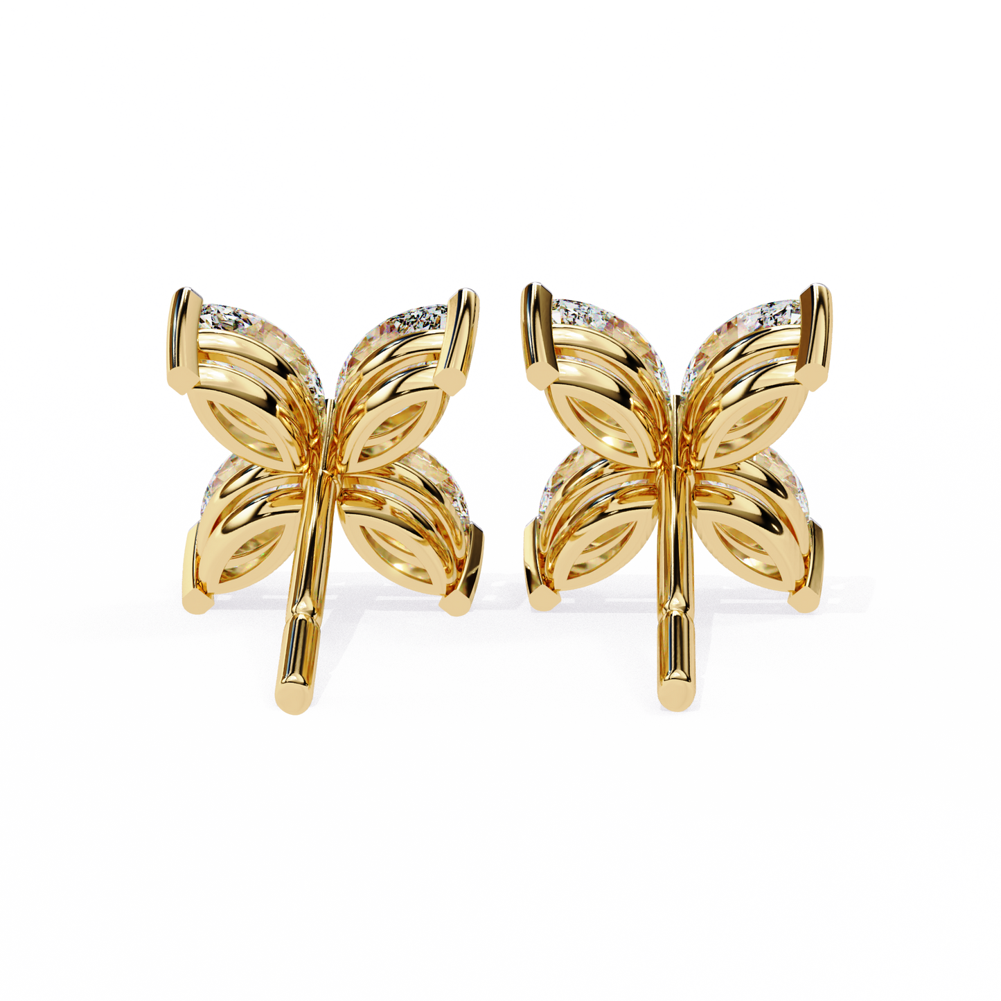 lab grown diamond | moissanite Jewellery Platinum Desire Lab Grown OR Moissanite Marquise Earrings by Rabbito Jewels