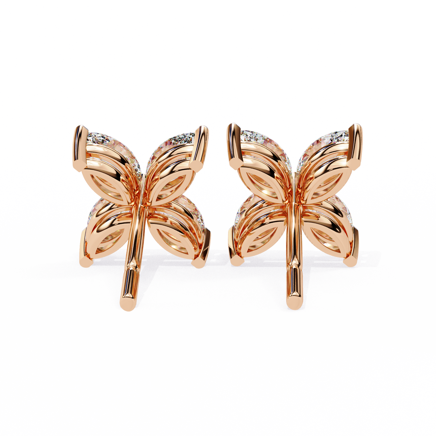 lab grown diamond | moissanite Jewellery Platinum Desire Lab Grown OR Moissanite Marquise Earrings by Rabbito Jewels