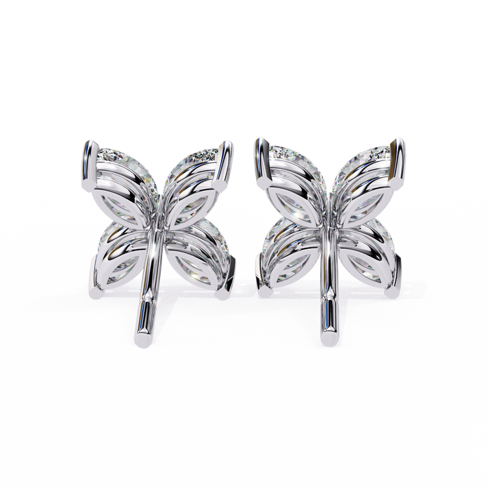 lab grown diamond | moissanite Jewellery Platinum Desire Lab Grown OR Moissanite Marquise Earrings by Rabbito Jewels