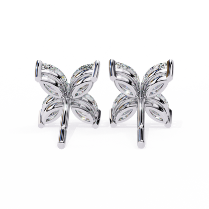 lab grown diamond | moissanite Jewellery Platinum Desire Lab Grown OR Moissanite Marquise Earrings by Rabbito Jewels