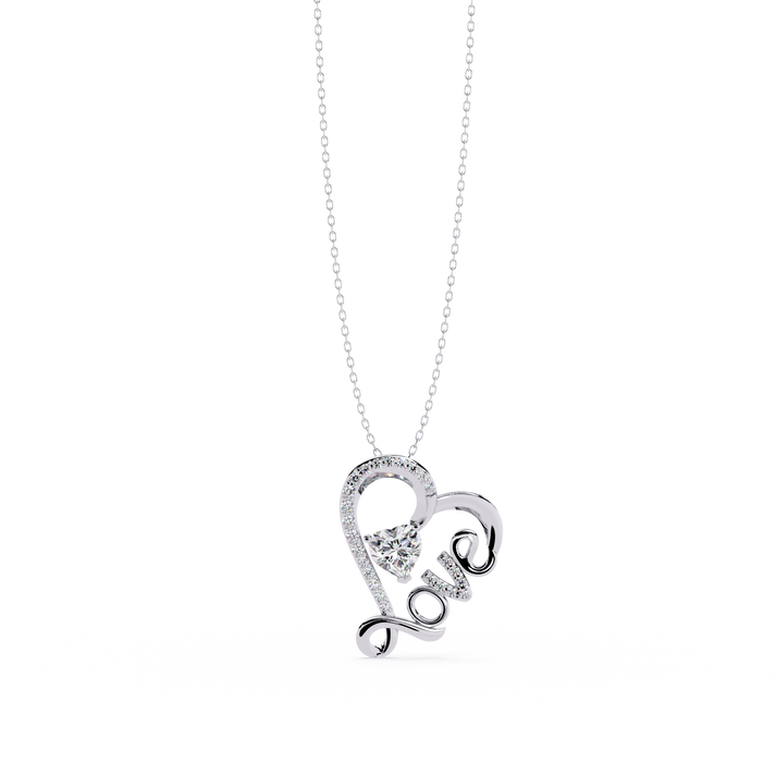 lab grown diamond | moissanite Jewellery The Brass Love Lab Grown Diamond OR Moissanite Pendant Silver by Rabbito Jewels