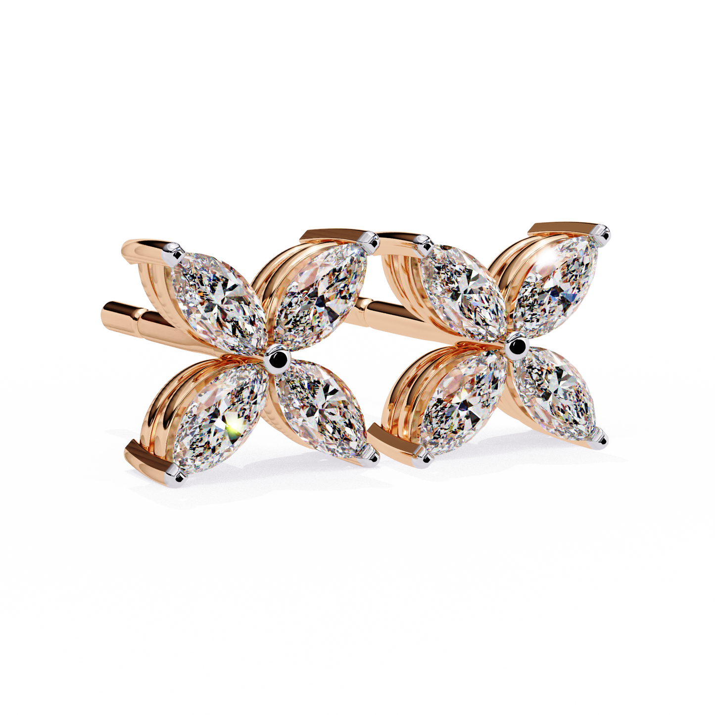 lab grown diamond | moissanite Jewellery Platinum Desire Lab Grown OR Moissanite Marquise Earrings by Rabbito Jewels