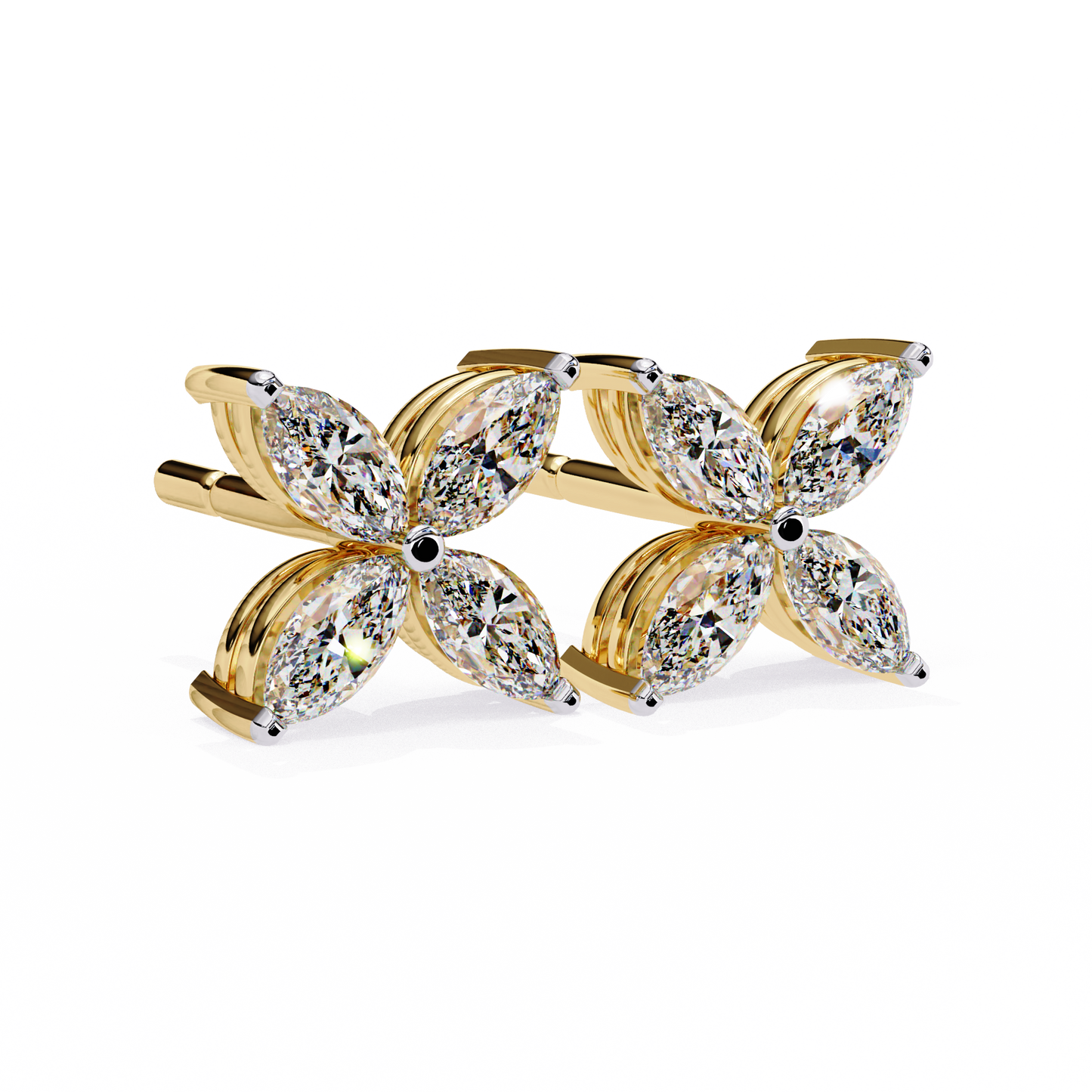 lab grown diamond | moissanite Jewellery Platinum Desire Lab Grown OR Moissanite Marquise Earrings by Rabbito Jewels