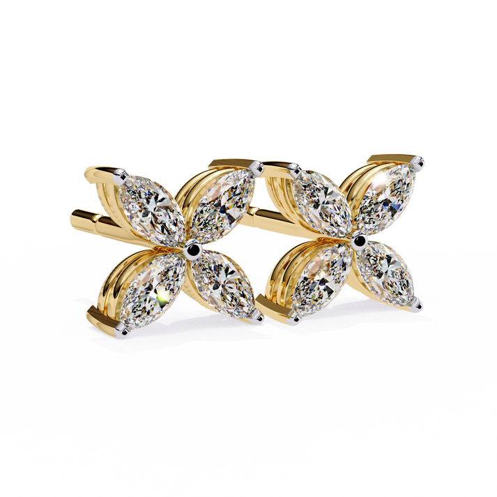 lab grown diamond | moissanite Jewellery Platinum Desire Lab Grown OR Moissanite Marquise Earrings by Rabbito Jewels