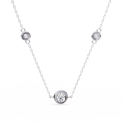 lab grown diamond | moissanite Jewellery Triana Lab Grown Diamond OR Moissanite Pendant White Gold 14K by Rabbito Jewels