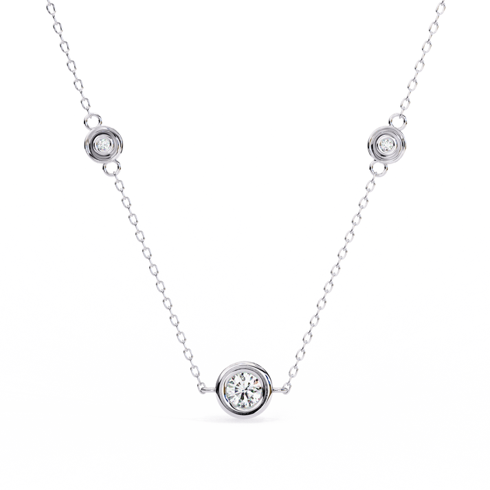 lab grown diamond | moissanite Jewellery Triana Lab Grown Diamond OR Moissanite Pendant White Gold 14K by Rabbito Jewels